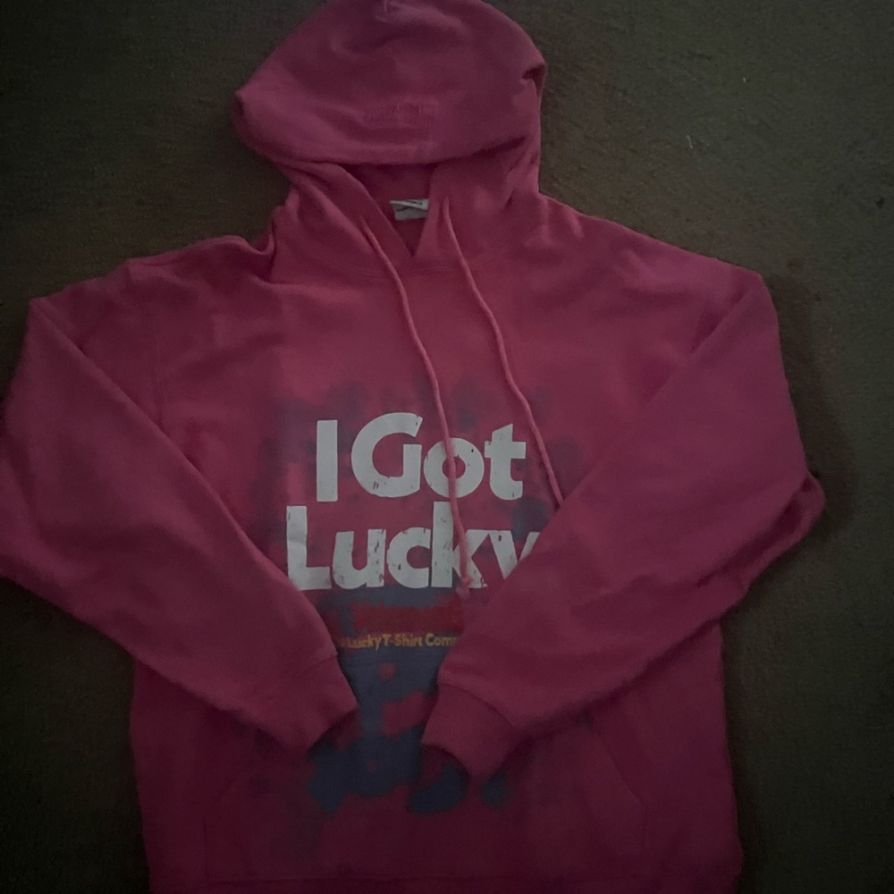 vetements I just got lucky hoodie